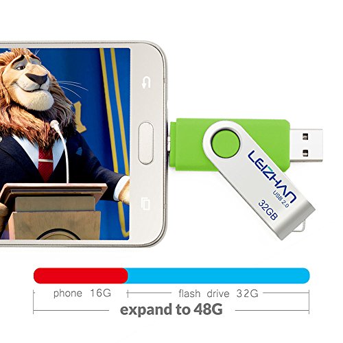 LEIZHAN Chiavetta USB 32GB,Flash Drive USB 2.0 OTG...