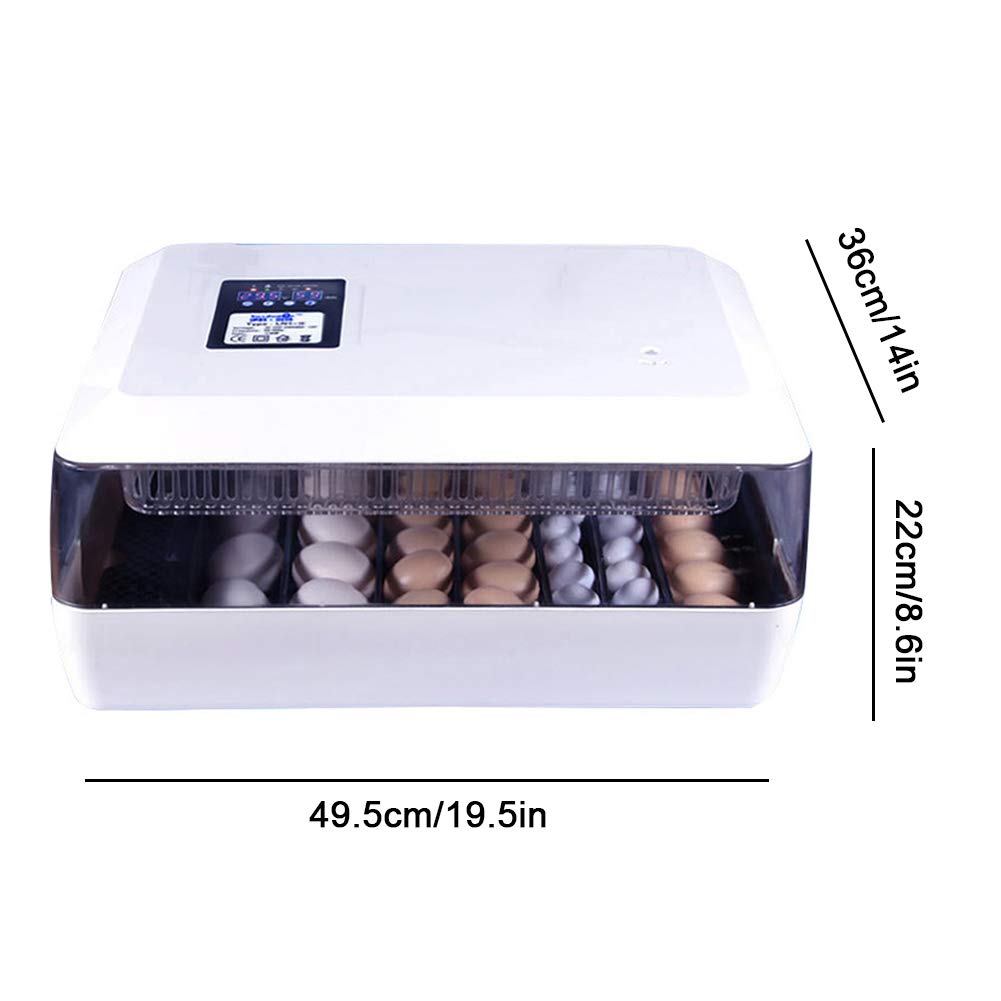 Las mejores incubadoras de regalo para niños, 60 huevos, volteador automático, incubadora de aves de corral, máquina criadora con control de termostato comercial digital, para incubar pollos, patos