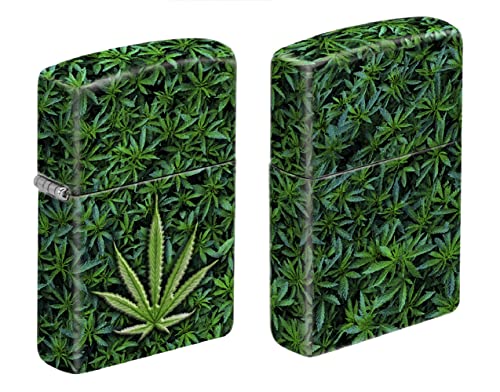 Encendedor Zippo diseño hoja multicolor miniatura 1