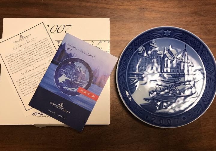 ロイヤルコペンハーゲン　クリスマスプレート2007年【プレミア商品】 ロイヤルコペンハーゲン イヤープレート クリスマスプレート 1987年