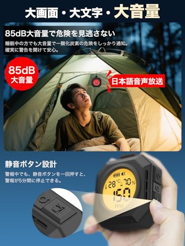 モノンズ(Monons) 3in1 一酸化炭素チェッカー (2025年モデル)