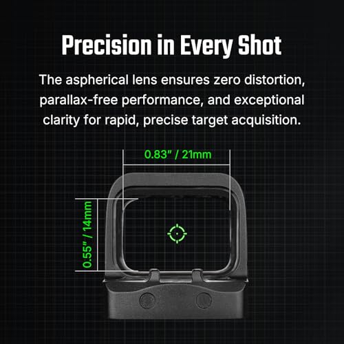 Image of OSIGHT SE Enclosed Micro Red Dot Sight, 2 MOA Dot & 32 MOA Circle or 6 MOA Dot, Red & Green Reticle Options, RMSc /K Footprint Compatible, Compact Reflex Sight for Concealed Carry