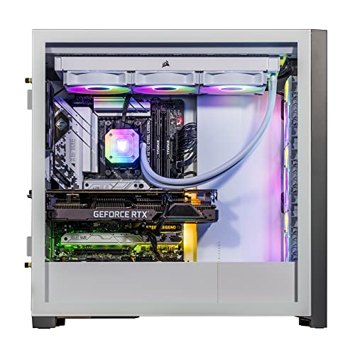 Image of Velztorm White Aciex 3D Custom Built Gaming Desktop PC (AMD Ryzen 7 7800X3D, GeForce RTX 5060, 64GB DDR5, 4TB PCIe SSD, RGB Fans, 360mm AIO, 1000W PSU, WiFi 6E, Bluetooth 5.2, 2 RJ-45, Win 11 Home)