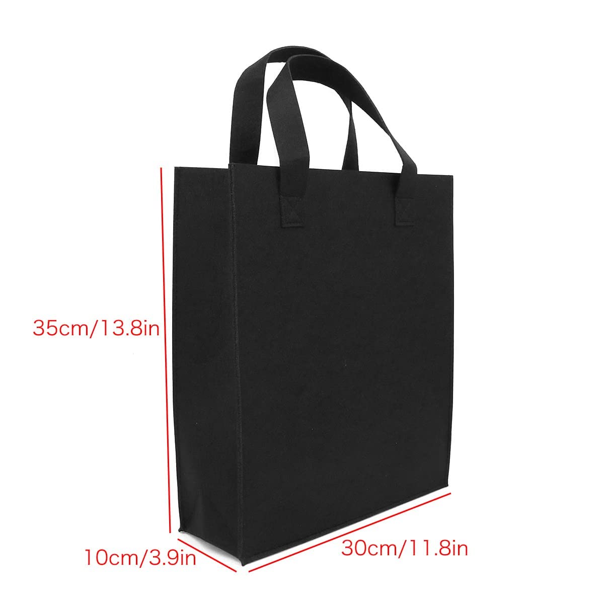 3 Stück Filztasche Dokumententasche Wollfilz Tasche Einkaufstasche Werbetasche, Werbetasche, waschbare Lebensmittel-Handwerk Leinwand Tasche