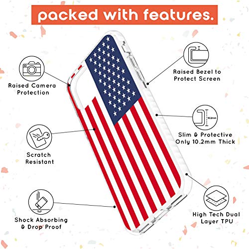 Custodia per telefono antiurto con bandiera