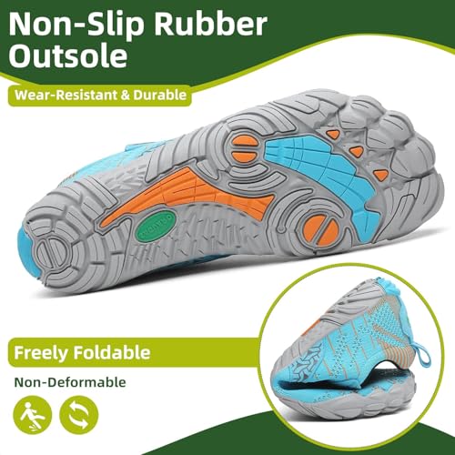 Image of SAGUARO Womens Mens Barefoot Shoes Minimalist Trail Runner Wide Toe Box Zero Drop Outdoor Cross Training Shoe