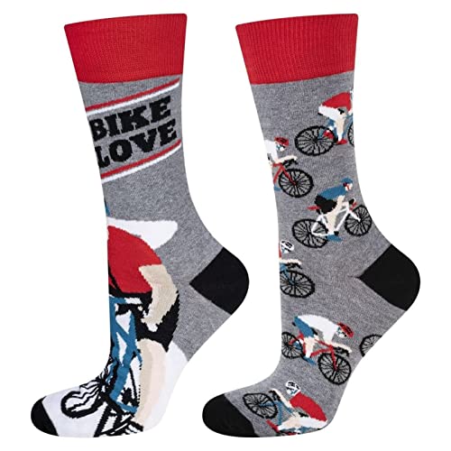 soxo Socken Herren Lustige Geschenke Für Männer 40 - 45 Fahrräder 2 Cover