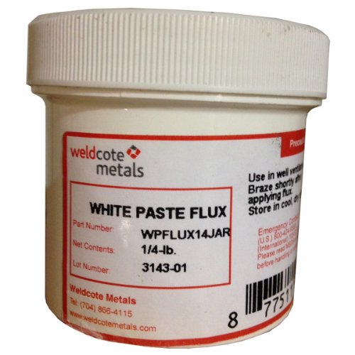 Weldcote White Paste Flux 1/4 Pound Jar
