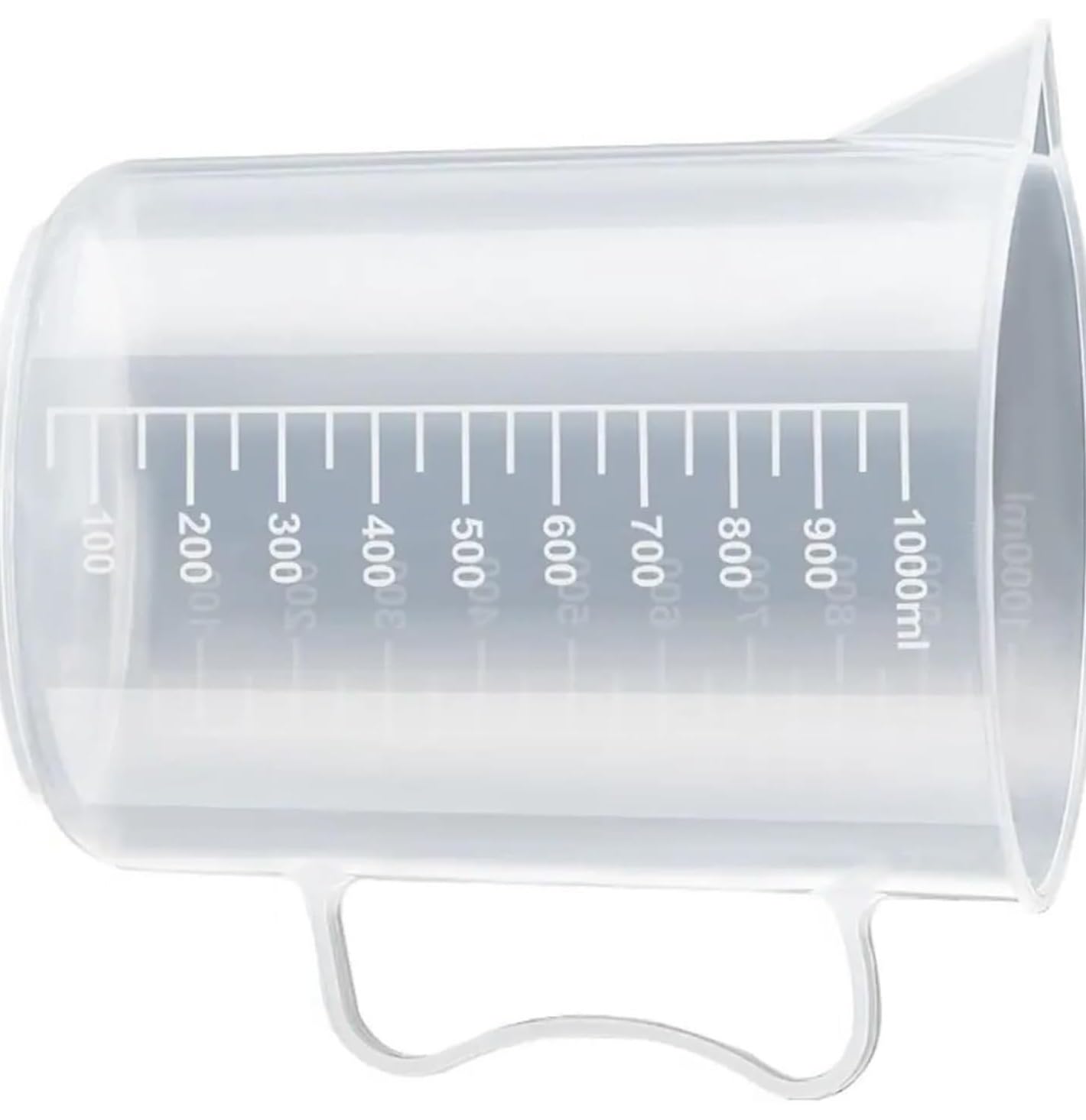Przezroczysta plastikowa miarka o dużej pojemności z pokrywką - idealna do użytku w kuchni i laboratorium(2000ml(with a lid))