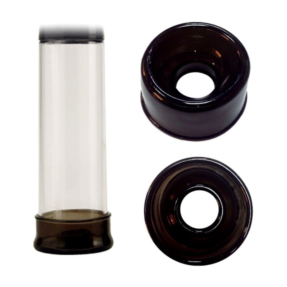 GUAINA UNIVERSALE MANICOTTO NERO PER POMPE A VUOTO SVILUPPATORE EREZIONE UOMO 3 PZ