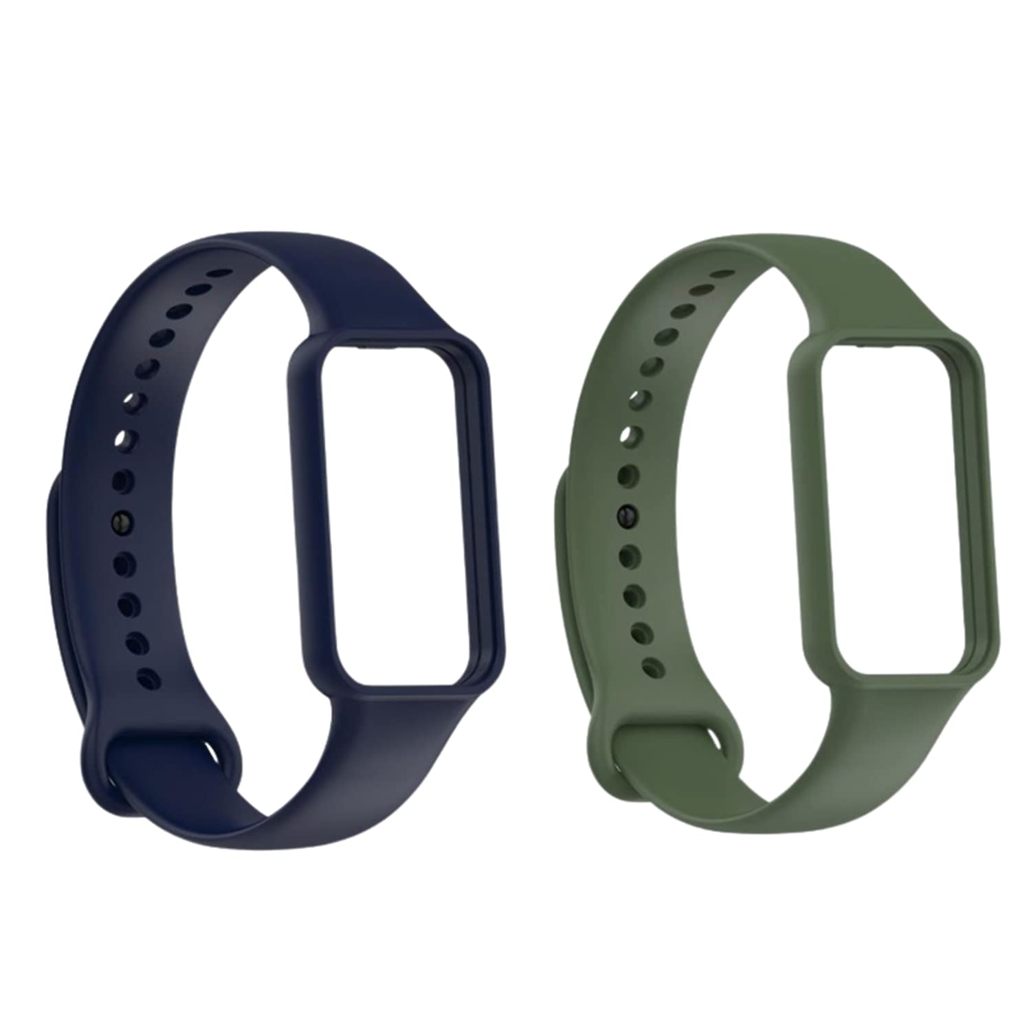 Wisely Adjustable Silicon Band Strap for Amazfit Band 7 Straps Watch Silicone Replacement Band Bracelet-image-4