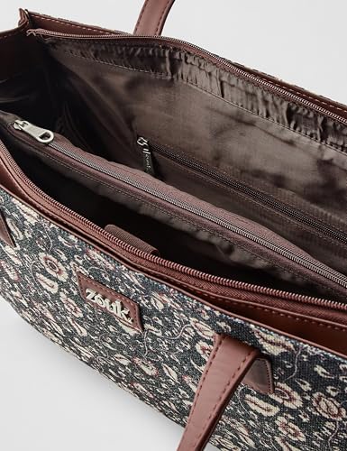 Image of ZOUK Women Vegan Leather Orange Office Tote Bag for Ladies With Laptop Compartment | Fits Upto 15.6 inch Laptop | Stylish | Women's Handbags