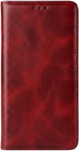 Faux Leather Book Cover For Honor X9D, Red