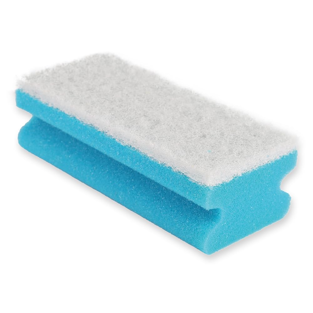 100 Stück, Padschwämme, FRANZ MENSCH, 15 x 7cm, blau, Schaumstoff/Softvlies | Colour, Reinigungsschwämme, Putzschwämme, cleaning sponge, Scheuervlies, Küchenreinigung, Gastronomie, Hygiene