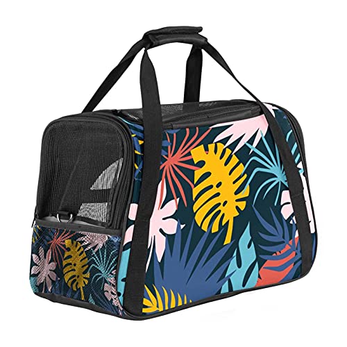 Sac de transport pour animal pliable au design tropical multicolore - 2
