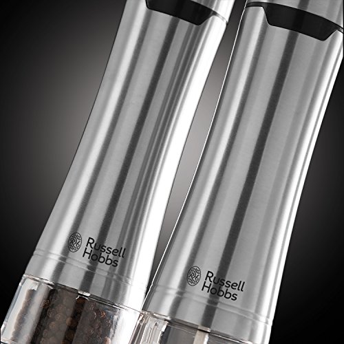 Russell Hobbs Battery Powered Salt And Pepper Grinders 23460-56 - Stainless Steel And Silver #TOP6