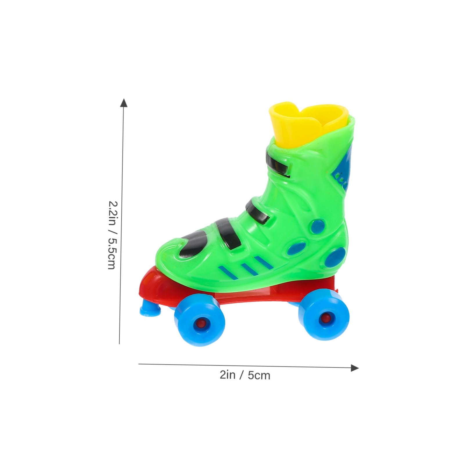 HONMEET Roller Skate Boys and Girls 2 Pair Finger Toys Toy Finger Scooter Mini Roller Skates Set Color