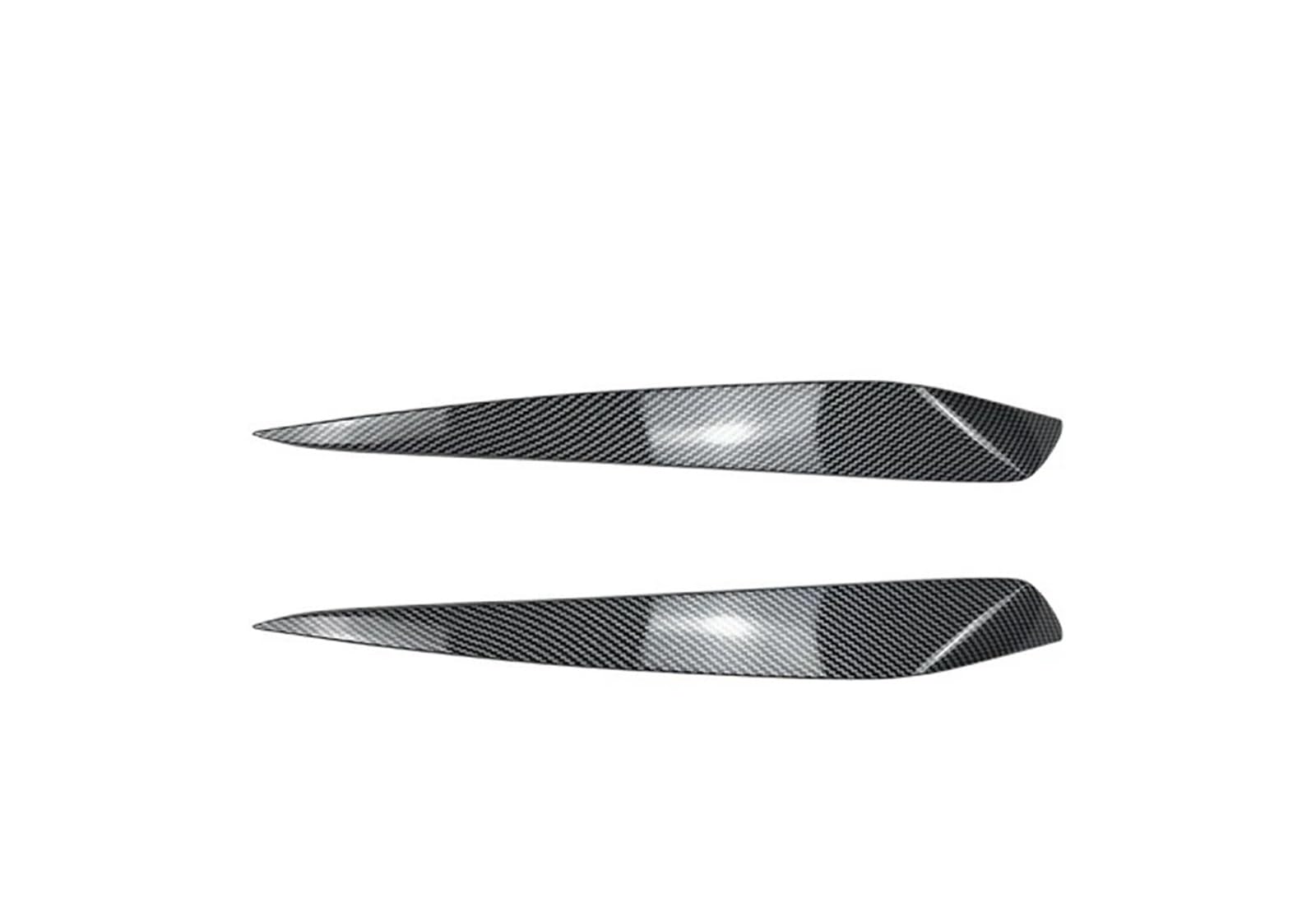 Car Eyelashes 2PCS Car Headlight Lamp Eyebrow Cover Trim Stickers Fit for Volkswagen Fit for VW UP 2011-2015 Car Eyelids Lids Headlight Eyebrows(Carbon Grain)