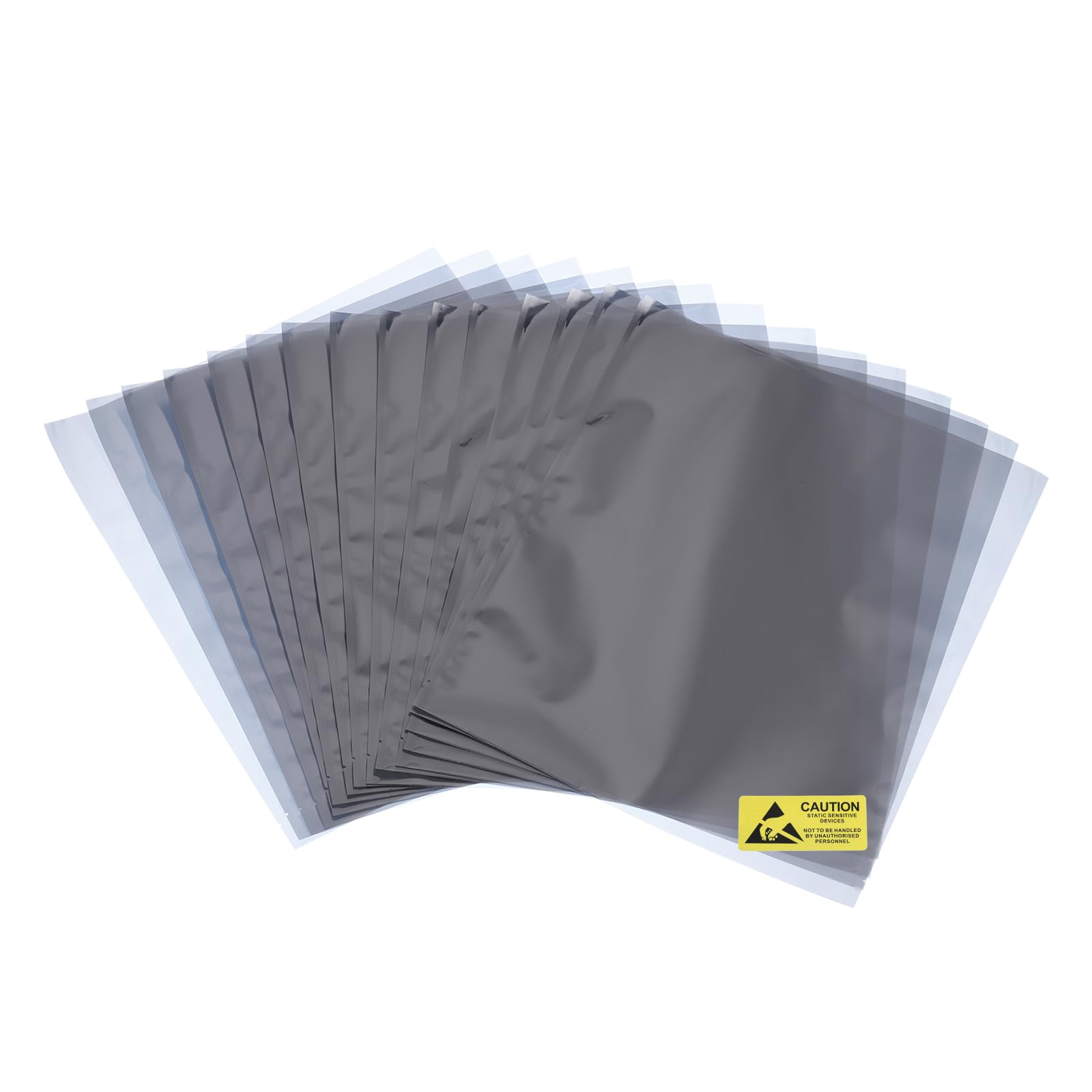 MECCANIXITY 15Pcs Anti Static Bags ESD Shielding Bag Flat Open Top Anti Static Bag for Electronic Devices 12.2x13.8 Inch(310x350mm)