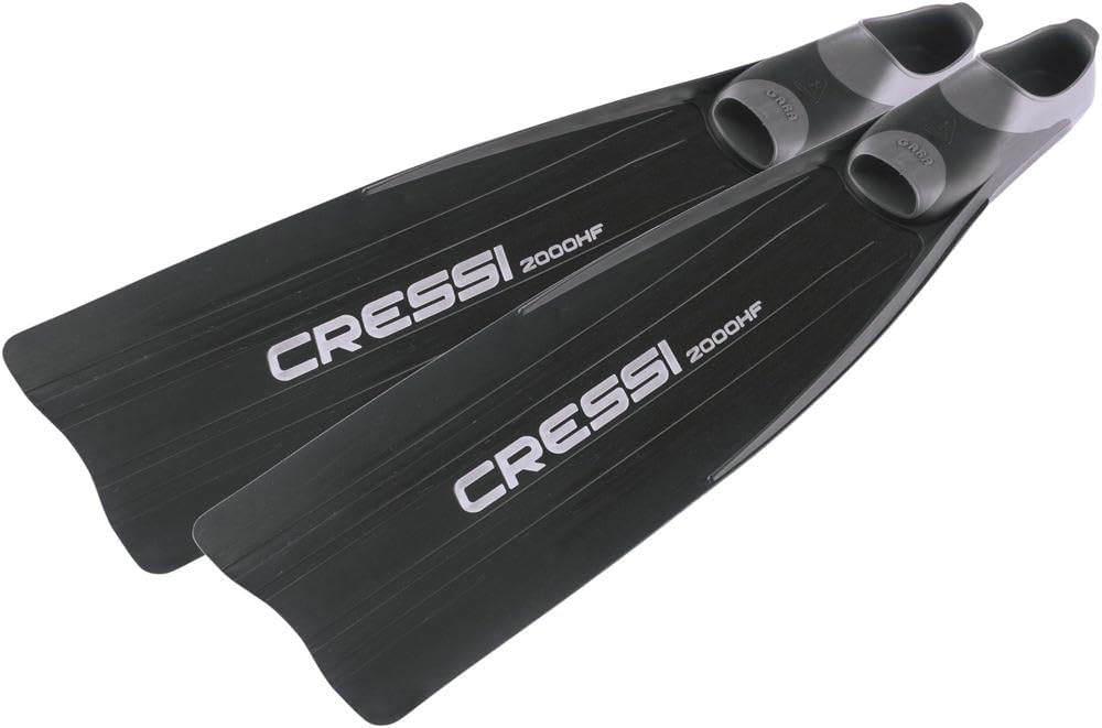 Cressi Free Diving Reactive Long Fins - High-Performance, Good Control - Gara 2000 HF: Made in Italy