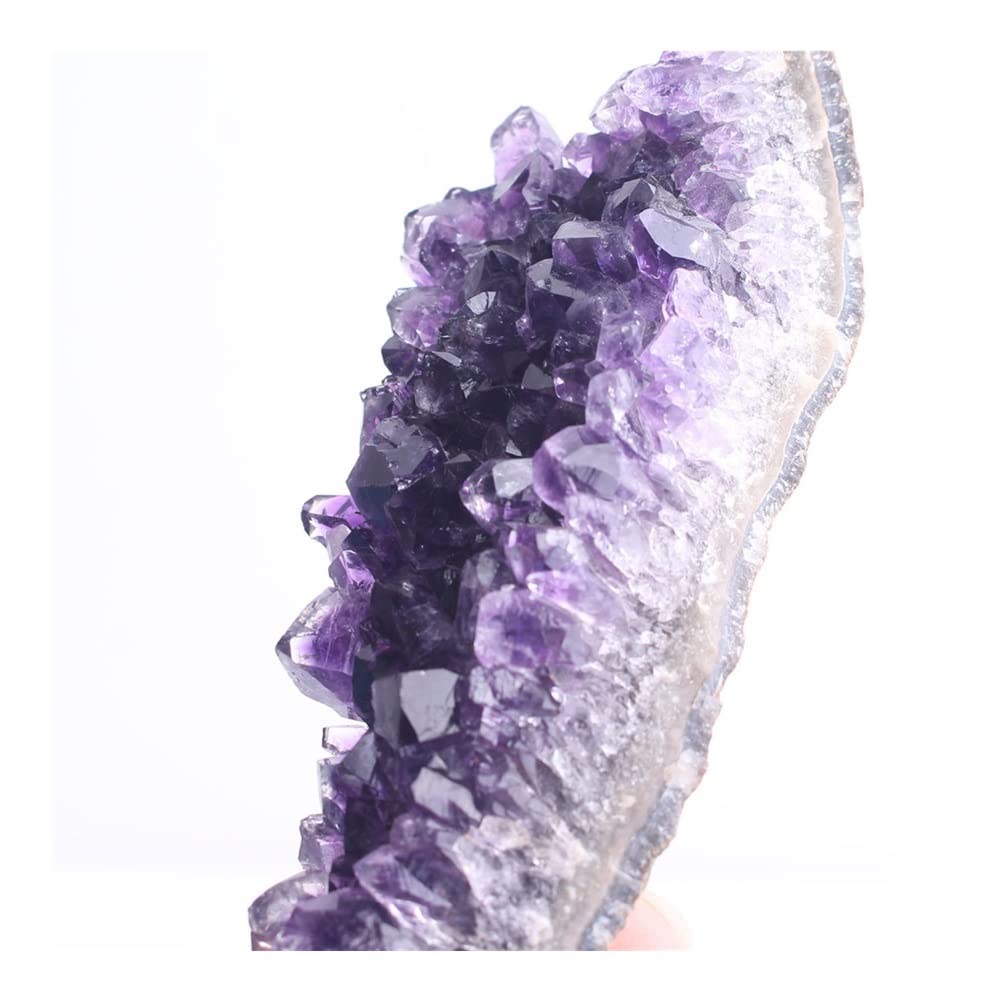 1 unidad de geoda de racimo de cristal de amatista Natural, cuarzo púrpura, punto crudo, espécimen curativo, decoración del hogar, hermosa piedra de cristal Natural Inicio Colecciones ( Color : 10-20g