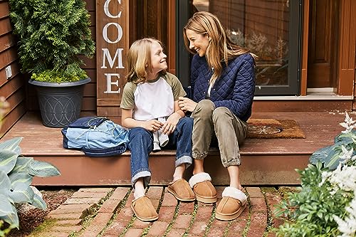 Dearfoams Women's Melton Shearling Platform Slippers2