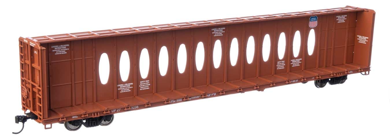 Walthers Mainline 910-50731 HO Scale 72' Centerbeam Flatcar w/Opera Windows - Ready to Run - Union Pacific(R) #273236