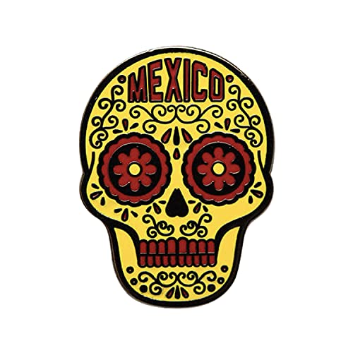 Vagabond Heart Mexico Pin - Sugar Skull Pin - Mexico Enamel Pin - Mexico Souvenir