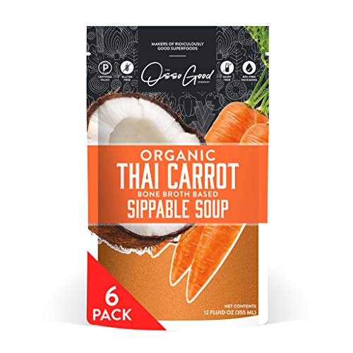 Osso Good Thai Carrot Soup, 6 - 12 Ounce Pouches, Ships Frozen
