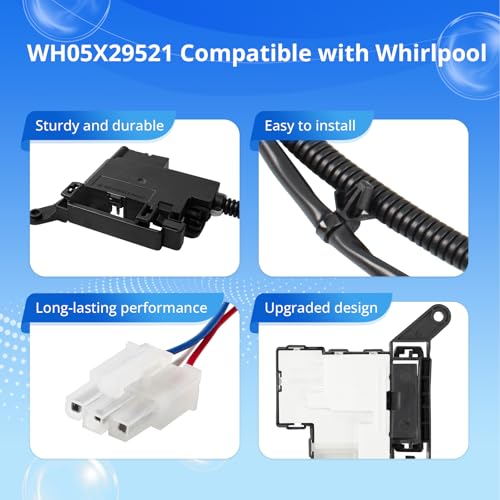 Image of W11414731 W11513248 Washer Machine Lid Lock Switch Assembly