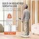VEVOR Medizinische Digitalwaage, professionelle Personenwaage für Gewicht und Größe, Arztwaage mit eingebauter Messlatte, 2 Einheiten (kg/lb), BMI für das Fitnessstudio im Heimkrankenhaus, 227 kg
