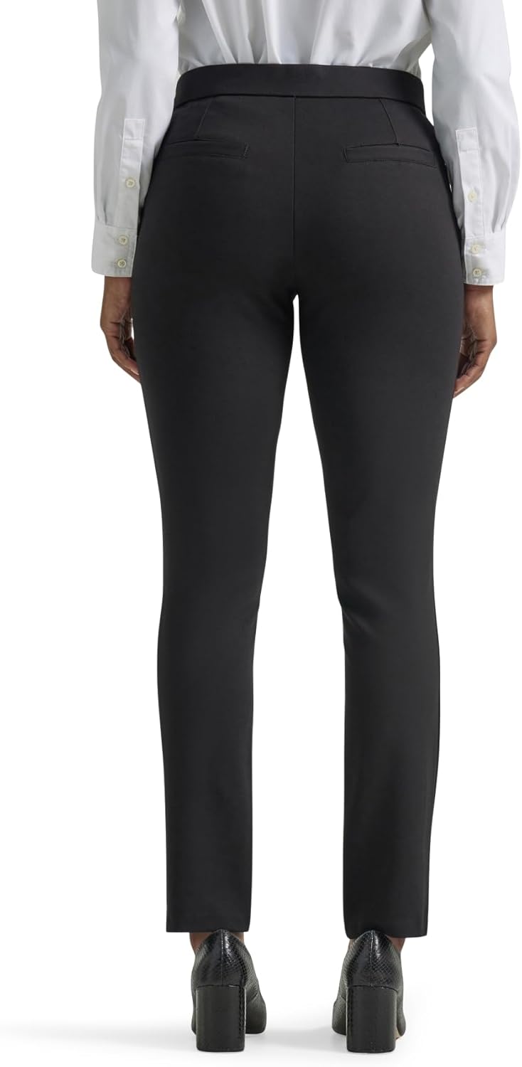 Lee Womens Petite Ultra Lux Comfort Any Wear Slim Ankle Pant - Image 3