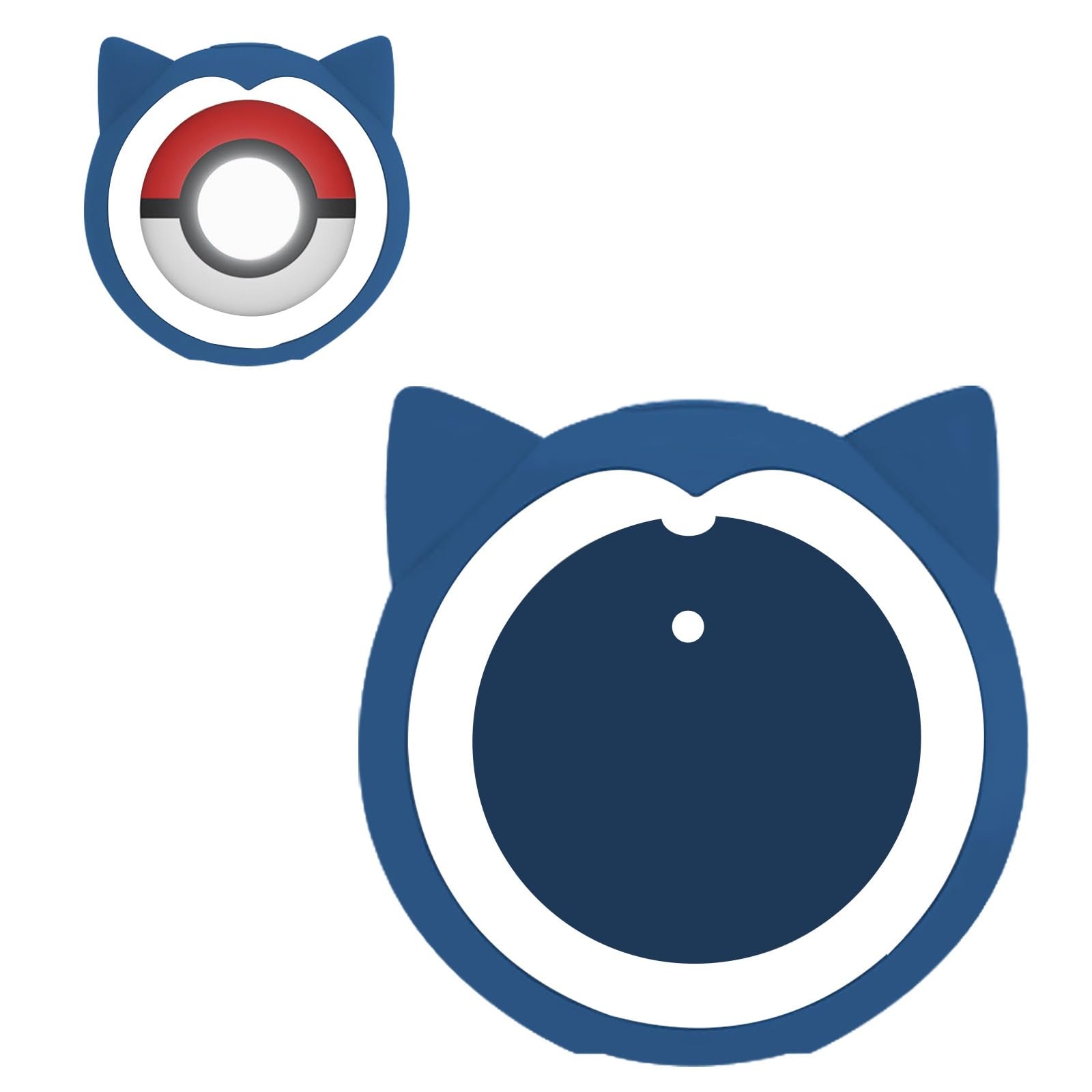 Case Compatible with Pokemon Go Plus, Shockproof, Anti-scratch/Anti-oil Protective Cover, Blue, Soft Silicone Case for Poke GO Plus