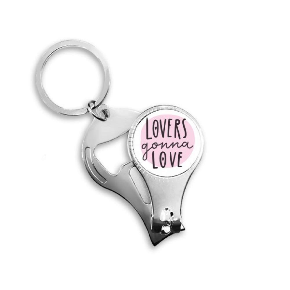 Porte-clés avec citation d'amour Lovers Ganna, bijou de sac romantique pour amoureux