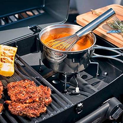 Enders MH-Online Gasgrill URBAN PRO - Set inkl. Fleischthermometer - massiver Gussrost, Gasgrill 2 Brenner Edelstahl - Camping Gasgrill - Camping Grill - Gasgrill Tischgrill, Kleiner Gasgrill Balkon – Bild 6