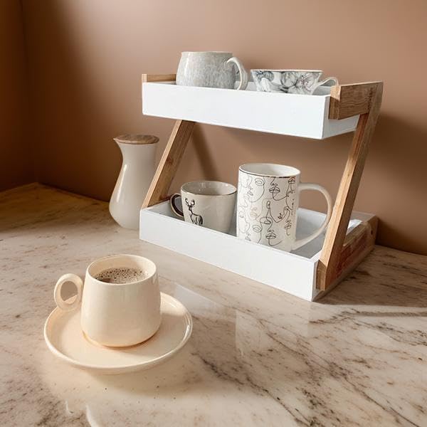 OXMIC wooden rack for kitchen storage, spice rack, kitchen storage rack ...