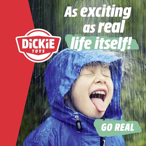 Dickie Toys - SOS-Team Spielzeugautos (je 15 cm) - 3er-Set Autos mit Freilauf für Kinder ab 3 Jahre, Volvo EX40 Polizeiauto, VW ID. Buzz Krankenwagen & Rosenbauer Penta Feuerwehrauto