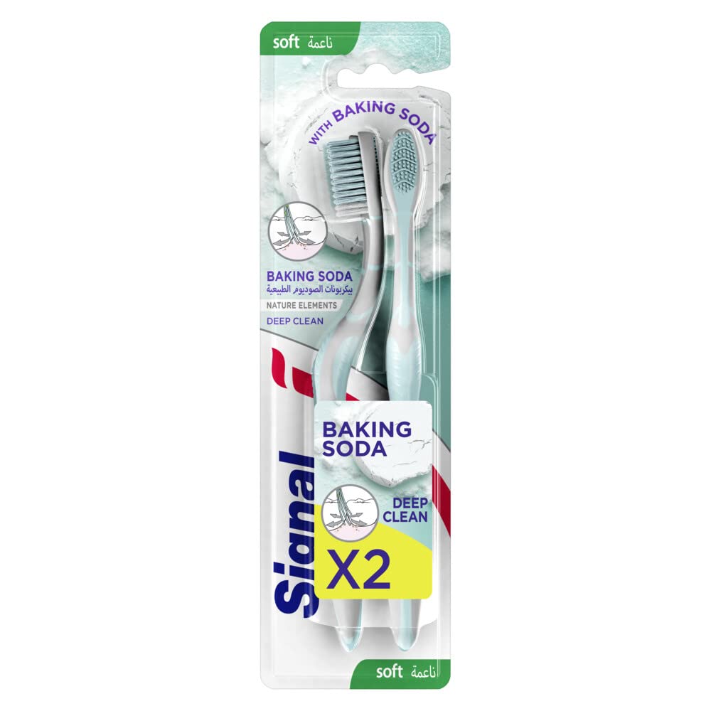 Signal Nature Elements Complete 8 Toothbrush For Natural Deep Clean & Freshness, Infused With Baking Soda Mp 2