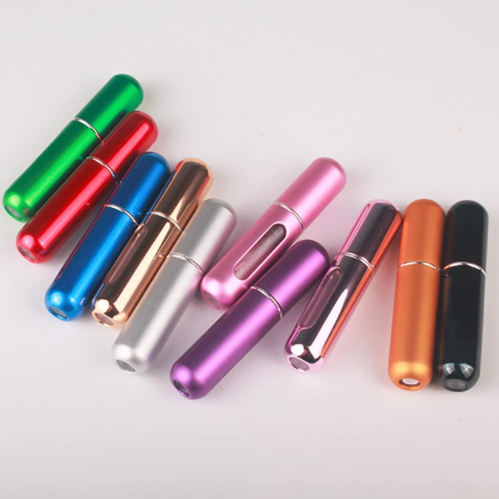 JJLFresheners Mini-Zerstäuberflasche 5 Ml – Nachfüllbare Duftpumpe Für Reise & Handtasche (hellschwarz)
