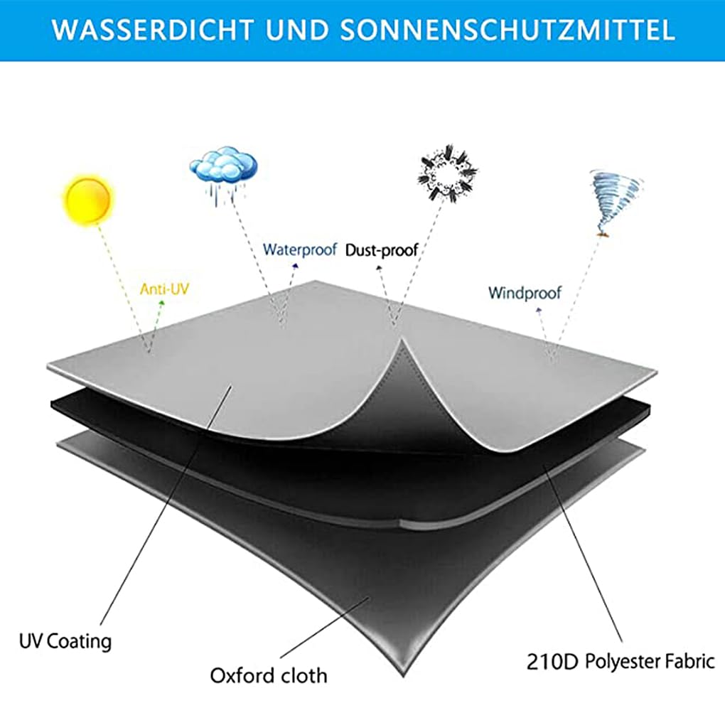 5er-Set Sandkastenabdeckung, quadratisch, staubdicht, wasserdicht, Sonnenschutz, tragbar, Outdoor, Sandkasten, Spielzeug, Baldachin, Kordelzug, Grün, 180 x 180 cm