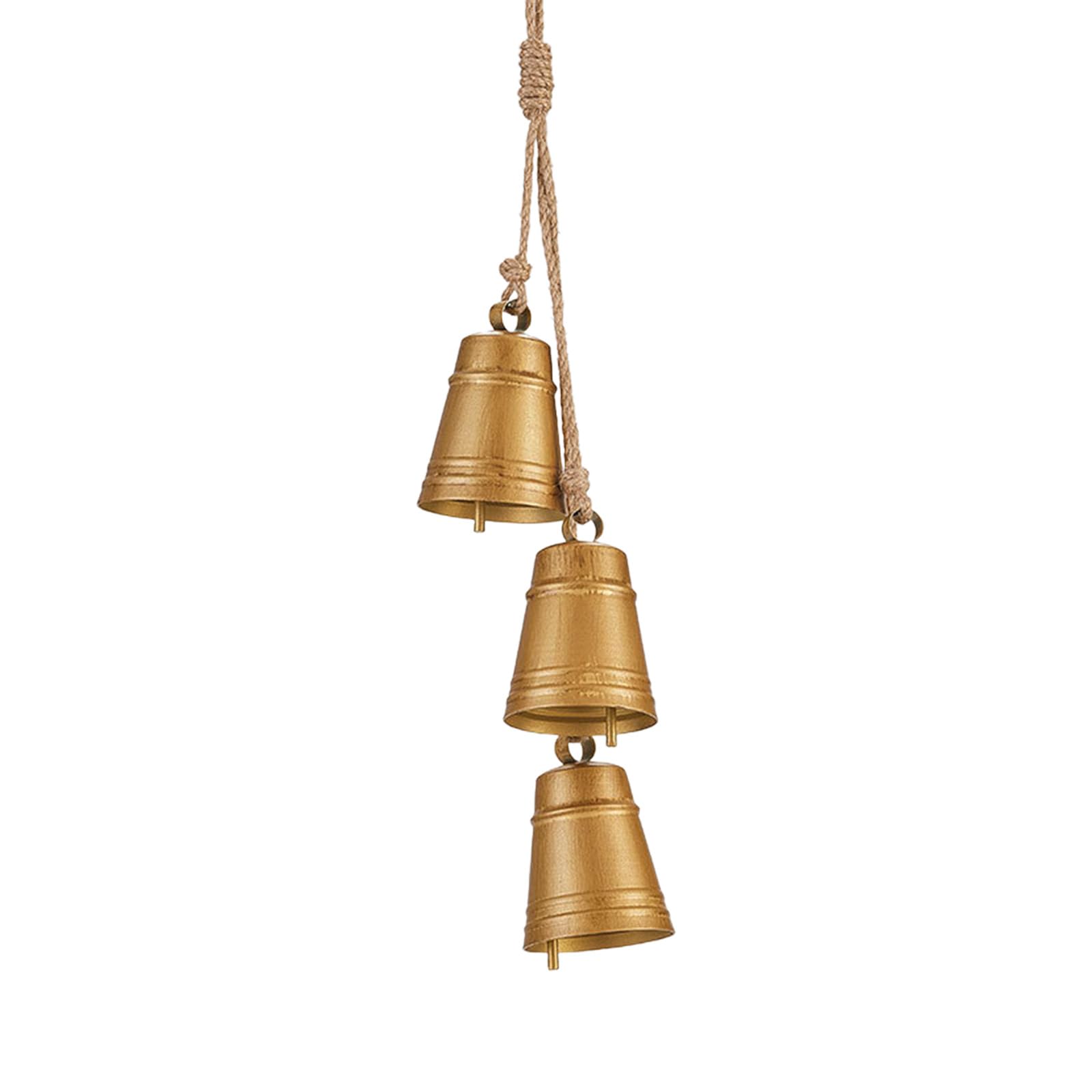 Buxuaaaa Christmas Tree Ornament Metal Finish with Clear Sound for Party Home Decoration Decorative Bells Pendant Christmas Bells Ornament