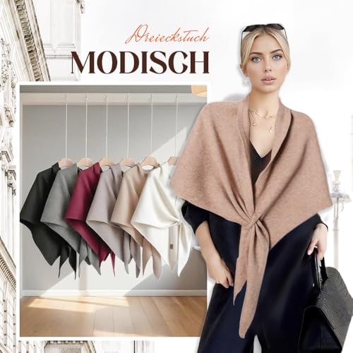 Women's Solid Color Wool Blend Shawl - 2026 New Wraps, Cardigan Cape, Wool Cashmere Shoulder Top, Sweater Scarf2