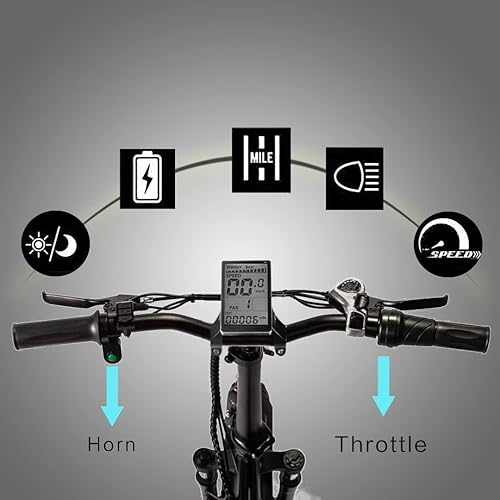 Miniatura 7 de NARRAK Neumático plegable de 48 V 750 W13 AH 20 pulgadas x40 escalónpaso a través bicicleta eléctrica de montaña playa crucero bicicleta de nieve