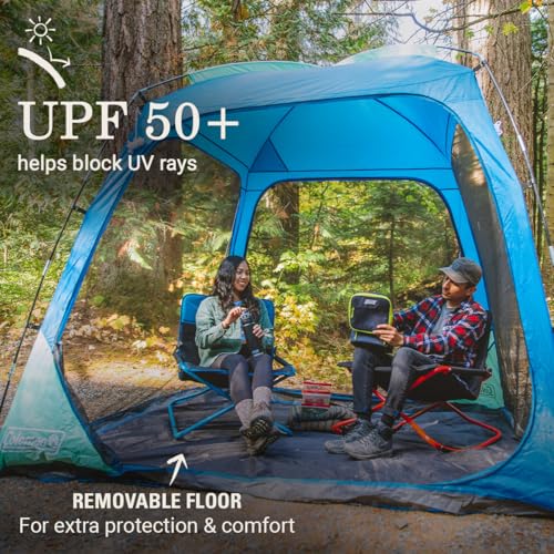 Coleman Skyshade Screened Shelter with Easy Set up, 8x8 Foot Blue - image 5