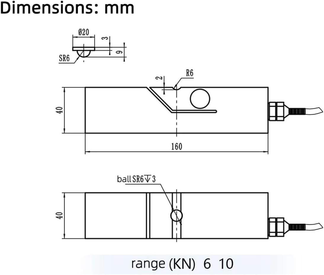 Weighing Sensor with Through-Hole Positioning and Cement Bending Resistance Sensor(10KN)