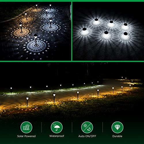 Urago DCD-H-62 Super Bright Solar Lights, Waterproof 10 Pack, Dusk To Dawn Up To 12 Hrs Solar Powered Outdoor Pathway Garden Lights Auto On/Off thumb #3
