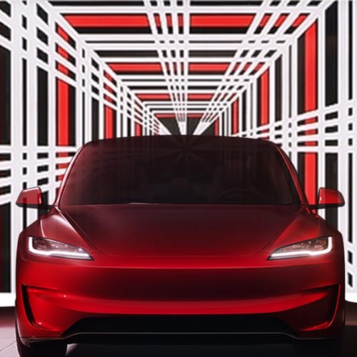 Image of 3D Plaid Performance Emblem Stickers Compatible with Tesla Model 3 Y X S Cybertruck, Plaid Performance Exterior Rear Trunk Accessories Sticker Decal Decorations