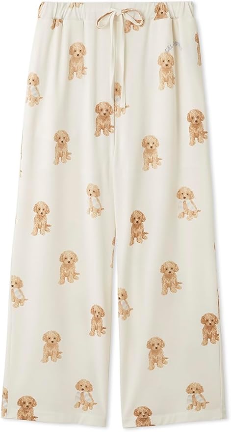 Amazon | [ジェラート ピケ] トイプードル柄ロングパンツ