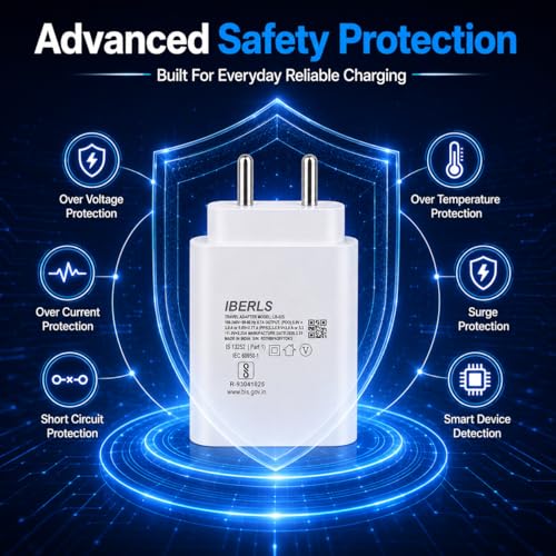 Image of 25W Pd 3A Type-C Super Fast Charging Adapter with 1M Type C Cable for Galaxy F07 /F70e /F17 /F06 /F36 /F56 /F16 /F15 /F05 /F55 /F13 /Tablet /Galaxy Watch- Charge Your Device with 25 Watt USB C Fast Charger