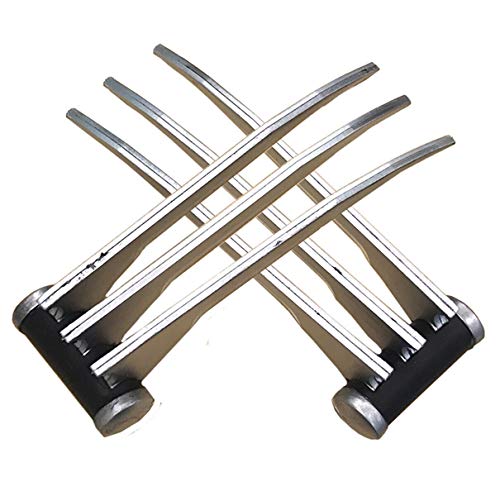 All Foam Wolverine X-Men LARP Foam Claws A Pair - 2 Claws Intended for Costumes, Cosplay, and Props (Silver)